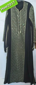  Vintage besticktes palästinensisches jordanisches Erbe Thob Kleid - Bild 1 von 12