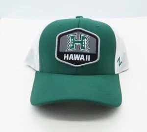 NEW Hawaii Rainbow Warriors Green Zephyr Mesh Snapback Trucker Cap Hat Adult OS - Picture 1 of 11