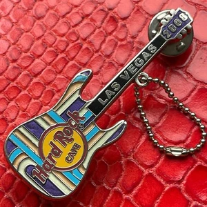 LAS VEGAS US🎸Hard Rock CAFE®HRC PIN✅HOT 2008 FLUORESCENT PYSCHEDELLIC GUITAR🎗 - Picture 1 of 3