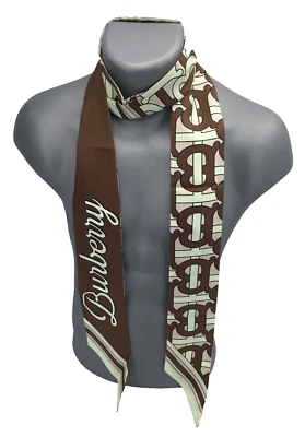 Bufanda de seda BURBERRY nuevo modelo auténtica Foto 1 de 4