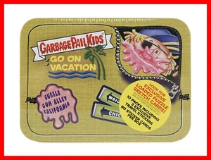 Topps Box Garbage Pail Kids Series 1 Goes on Vacation Tin Metal Sticker Crados - Bild 1 von 4