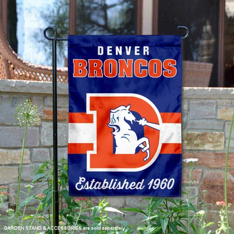 Denver Broncos Throwback Retro Vintage Official Garden Yard Banner Flag Cover