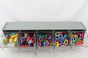 700+ Round Key Cap Cover Tags Ring Silicone Key Ring Identifier Coded ID Marker - Picture 1 of 5