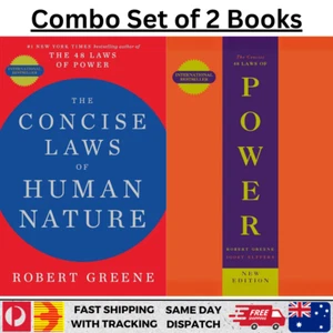 Set of 2 Concise Books (Laws of Human Nature + 48 Laws of Power) Robert Greene - Picture 1 of 3