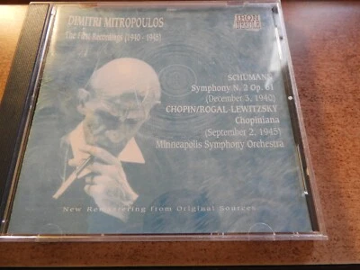 DMITRI MITROPOULOS THE FIRST RECORDINGS 1940-1945 (CD) - Image 1 of 2