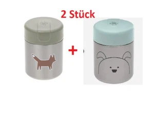 LÄSSIG 2x Baby Kinder Thermo Warmhaltebox Brei Snacks Edelstahl ✅ - Bild 1 von 1