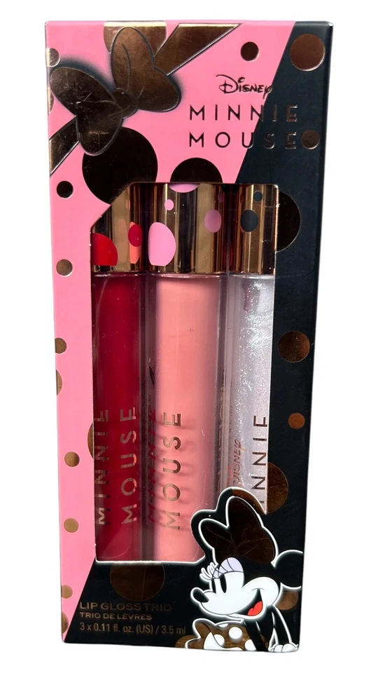 Makeup Revolution X Disney Minnie Mouse Lip Gloss Trio New & Sealed! - Image 1 of 1