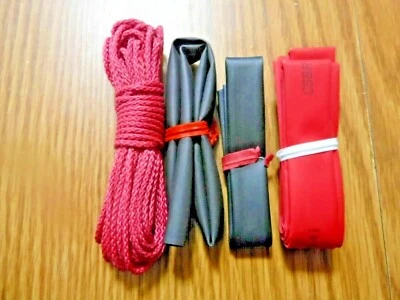 450lb Jigging Assist Cord "15-Feet" With Kevlar 3 heat shrink Fishing BLACK DOG - Image 1 of 4