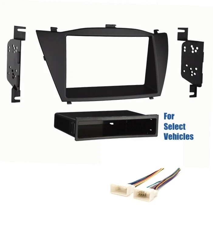 Combo de kit de tablero de instalación de radio estéreo para automóvil para algunos Hyundai Tucson 2010-2014 2015 Foto 1 de 1