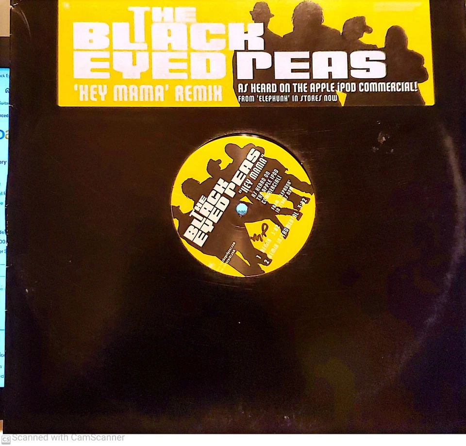 The Black Eyed Peas, "Hey Mama" Remix, 12" Vinyl Single, A&M Records Foto 1 de 1