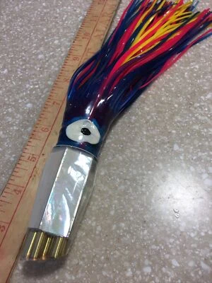 Pesado Peso Quilla 4 JETS Hawaiano Gran Caza Señuelo de Pesca Marlín Yee Atún Trolling Foto 1 de 3