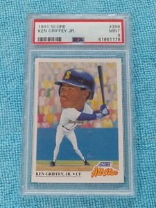 PSA MINT 9  1991 Score All Star #396 Ken Griffey Jr 