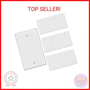 Blank Wall Plates, No Device Blank Outlet Covers, Solid Electrical Outlet Cover - Picture 1 of 2