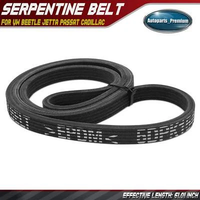 61.01 inch Serpentine Belt for Volkswagen Beetle Jetta Passat Cadillac STS SRX - Image 1 of 4