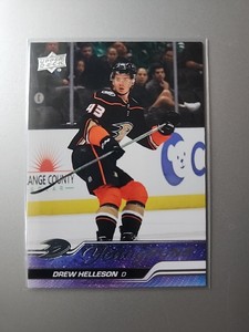 2023-24 Upper Deck Series 1 Hockey Young Guns Drew Helleson #220 Anaheim Ducks