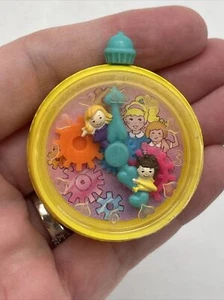 Polly Pocket 1994 Bluebird Toys Clock Gears McDonalds Dolls Attached to Hands - Picture 1 of 9