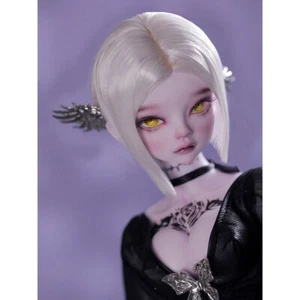 1/4 BJD bambola bambina resina sfera occhi snodati viso trucco parrucca vestiti scarpe SET COMPLETO - Foto 1 di 12