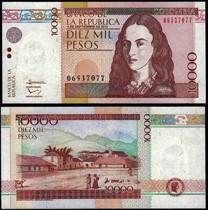 COLOMBIA 10000 PESOS (P453q) 04.09.2013 UNC - Picture 1 of 1