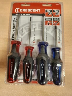 Crescent 4 Piece Acetate Screwdriver Set - CSD4PCN - Image 1 of 4