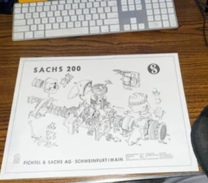 Fichtel & Sachs AG Sachs 200 Layoutplan - Bild 1 von 1