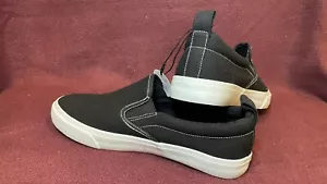 Men’s Shoes -Size 8 - New Look Canvas Slip-On Black - New - Picture 1 of 8