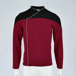 Cosplay Prodigio Capitana Kathryn Janeway Flota Estelar Uniformes Chaqueta Disfraces Hombre - Imagen 1 de 12