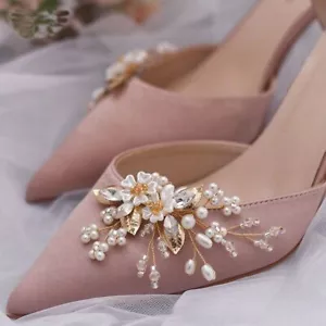 Accessories Shoe Charms Crystal Flower Buckle Decorative Rhinestone Shoe Clip - Picture 1 of 7