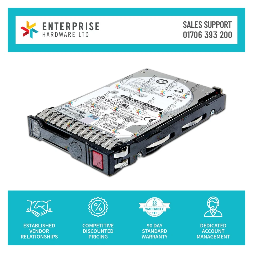 781581-004   HPE 1.2TB SAS 12G 10K SFF SC DS HDD - Image 1 of 1