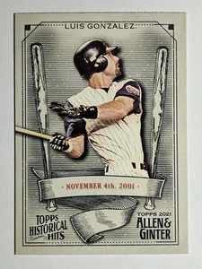 2021 Topps Allen and Ginter Historic Hits #HH5 Luis Gonzalez - Picture 1 of 2