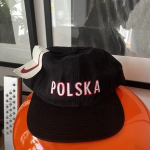 Nwt! Vintage 1990s 90s Nike Polska Poland Hat Cap Football Soccer SnapBack - Picture 1 of 4