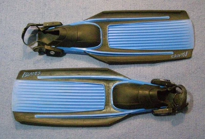 Aqualung USDivers Hojas Espirotécnicas Aletas de Buceo Correa Ajustable Azul M Foto 1 de 4