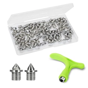 1/8 Inch Track Spikes, 120 Pcs 3.2mm Alloy Steel Shoe Spikes Replacements and... - Picture 1 of 8