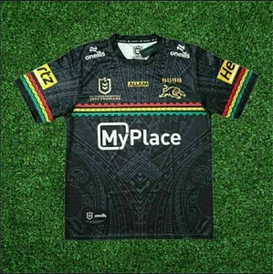 Penrith Panthers NRL RUGBY LEAGUE FOOTBALL Jersey Size 5XL 4 Peat QLD SELLER - Picture 1 of 4