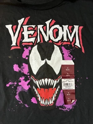 Venom Marvel Black Kids Short Sleeve T-shirt - Image 1 of 4