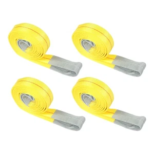 4 Pack Lift Sling Straps 10Ft X 2In 14000 lbs Lifting Slings Crane Towing Straps - Bild 1 von 16