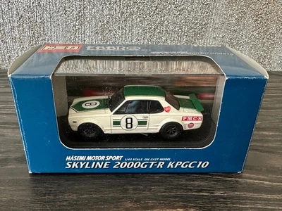 1:43 Ebbro TomyTec Nissan Skyline HT 2000 GT-R (KPGC10) 1971 Japan GP M. Hasemi - Image 1 of 4