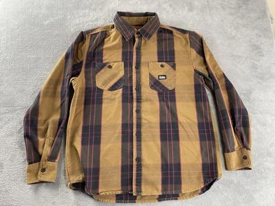 Camisa de franela abotonada a cuadros colectiva arte hosco para hombre talla M mediana, bolsillos Foto 1 de 4