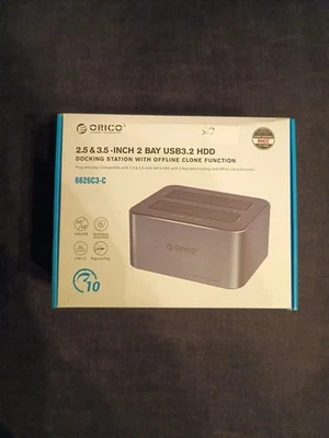 ORICO Dual Bay Festplatten Dockingstation Offline Klon 10-Gbit / s für 2,5/3,5 - Bild 1 von 2