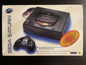 SEGA Saturn System Boxed Console | 2 Controllers | Preview disc + Game | Tested!