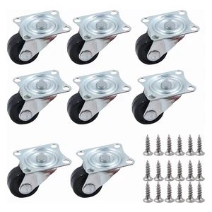1 Zoll Lenkrollen 8 Stück kugelgelagerte Möbelrollen - Bild 1 von 12