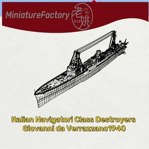 SSMODEL 1:1250 Italian Navigatori Class Giovanni da Verrazzano 1940 Full Hull - Picture 1 of 4
