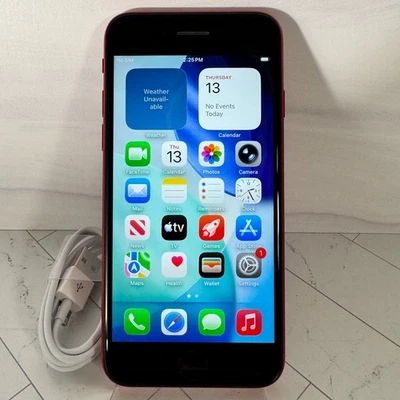Apple iPhone SE 2.ª Generación 128 GB A2275 Rojo Desbloqueado Verizon AT&T T-Mobile #H20 Foto 1 de 4