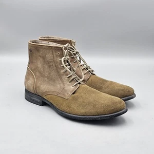 Diesel Men's Size 10 US 43 EU VGC Tan Soft Suede & Leather Desert Ankle Boots - Picture 1 of 8