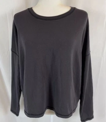 Madewell MWL Superbrushed Easygoing Sweatshirt Crew Neck Long Sleeve Gray Sz. M - Image 1 of 4
