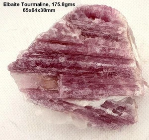 ELBAITE TOURMALINE, 175.8gms, VIOLET/BLUE/RARE, PAKISTAN, * NATURAL*, USA SELLER - Picture 1 of 3