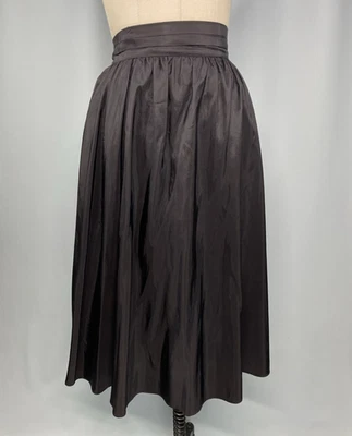 GUNNE SAX Jessica's GUNNIES black skirt SIZE 11 SMALL full taffeta 70s 80s goth - Image 1 of 4