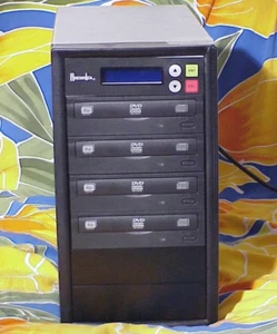 STANDALONE DVD/CD DUPLICATOR -  4 DRIVE (1 to 3)  Copies DVD or CD Media - Picture 1 of 6