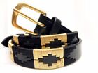 Gold and Black Horse Riding Belt Embroidered Belt Kids and Ladies Sizes