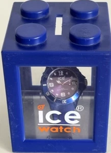 Cased Ice Watch All Blue Waterproof Sports Watch With Date. - Picture 1 of 10