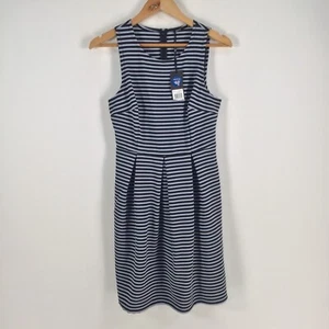 NEW Tokito womens dress size 8 fit flare multicolour striped sleeveless 047443 - Picture 1 of 9